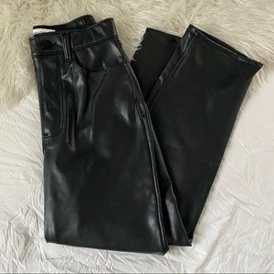 Never worn leather ankle pants